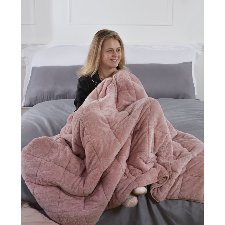 Latitude Run Melik Teddy Fleece Weighted Blanket & Reviews Wayfair.co.uk